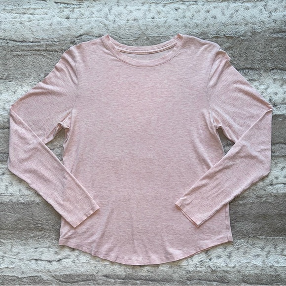 Lululemon Love Long Sleeve Shirt in Heathered Pink Mist - Picture 4 of 11